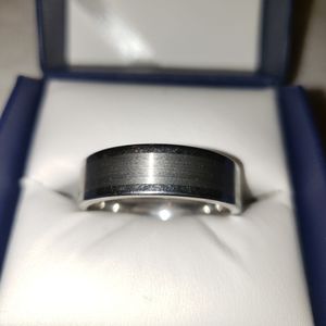 Mens size 15 Tungsten Wedding Band
